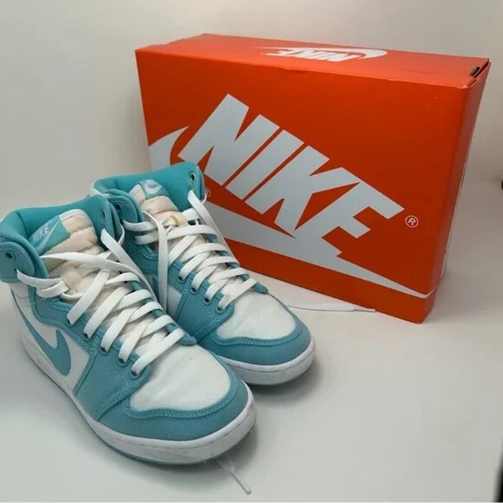 Size 6 -‎ Air Jordan Nike 1 KO High Bleached Aqua